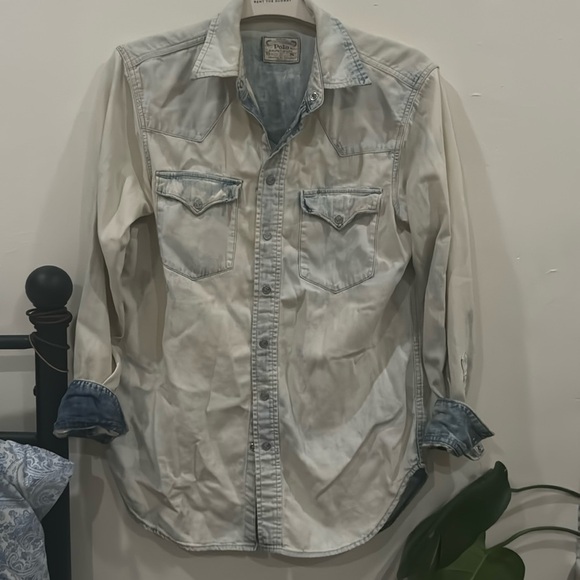 Polo Ralph Lauren chambray denim button down - Picture 1 of 6